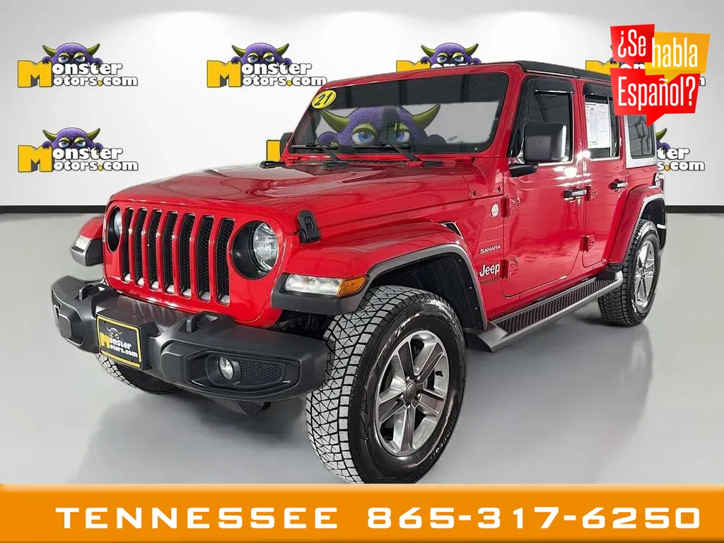 Red 2021 Jeep Wrangler Unlimited Sahara for sale in Louisville, TN