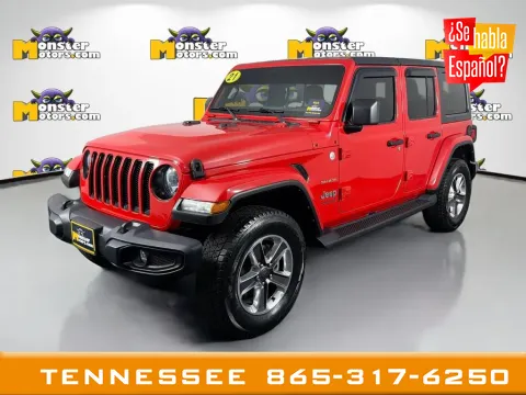 Red 2021 Jeep Wrangler Unlimited Sahara for sale in Louisville, TN