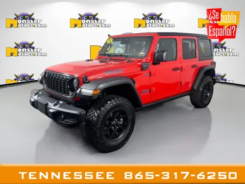 Red 2025 Jeep Wrangler Willys 4xe for sale in Louisville, TN