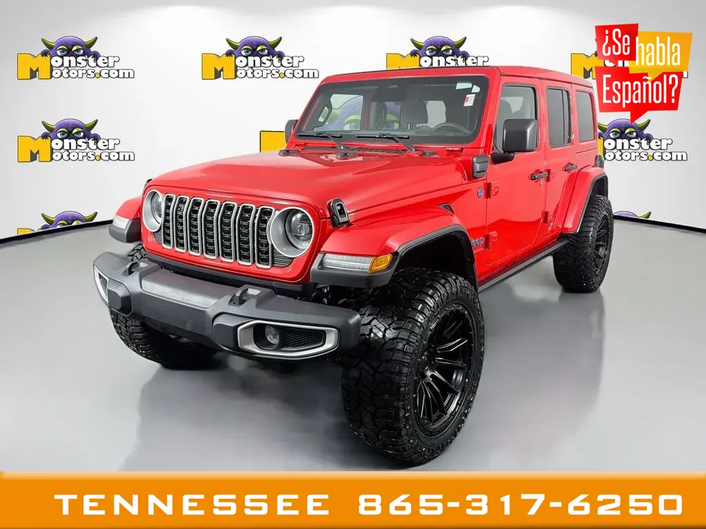 Red 2025 Jeep Wrangler Sahara 4xe for sale in Louisville, TN