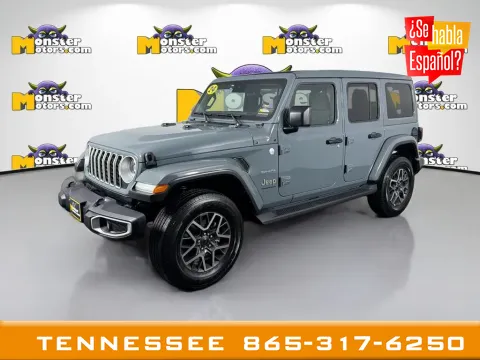 Gray 2024 Jeep Wrangler Sahara for sale in Louisville, TN