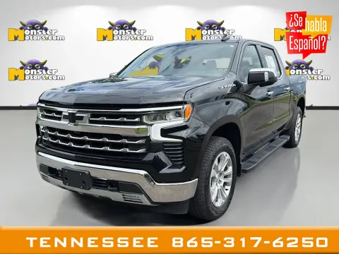 Black 2022 Chevrolet Silverado 1500 LTZ for sale in Louisville, TN