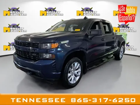 Blue 2021 Chevrolet Silverado 1500 Custom for sale in Louisville, TN