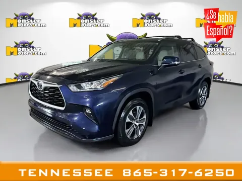 Blue 2020 Toyota Highlander XLE for sale in Louisville, TN