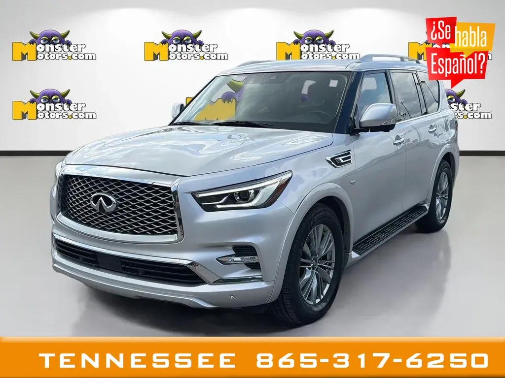 Silver 2019 INFINITI QX80 LUXE for sale in Louisville, TN