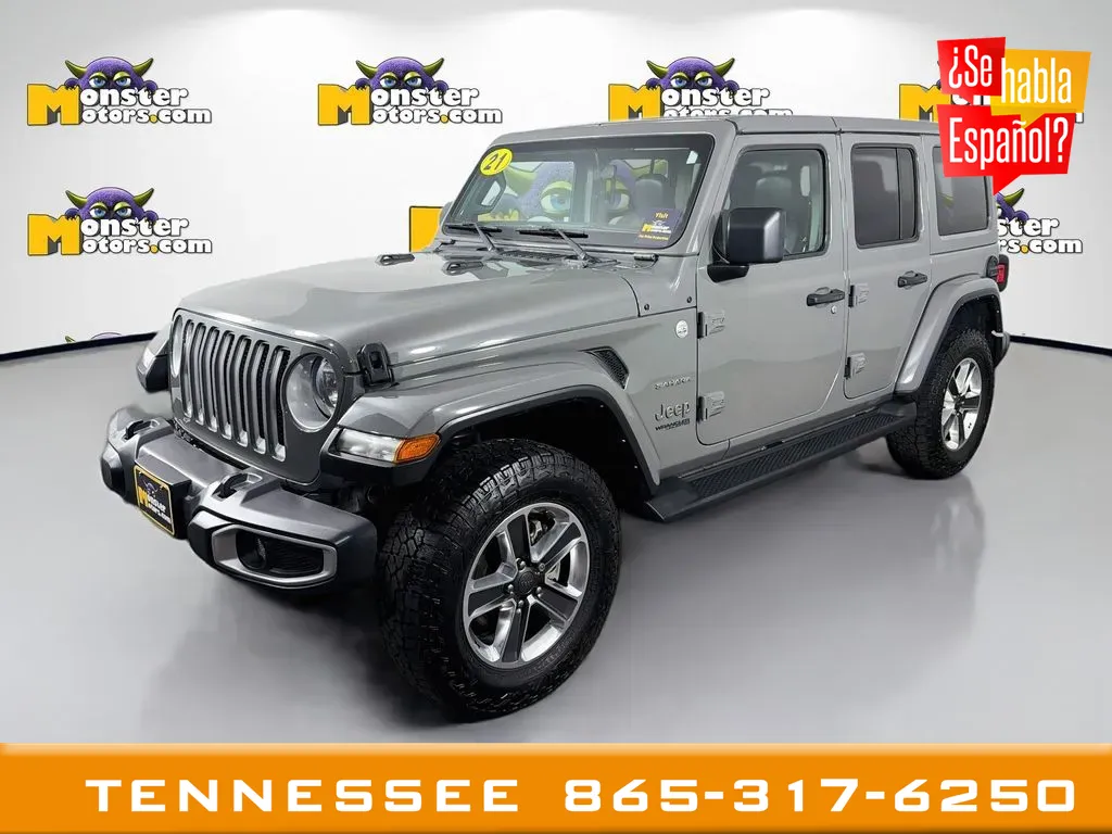 Gray 2021 Jeep Wrangler Unlimited Sahara for sale in Louisville, TN