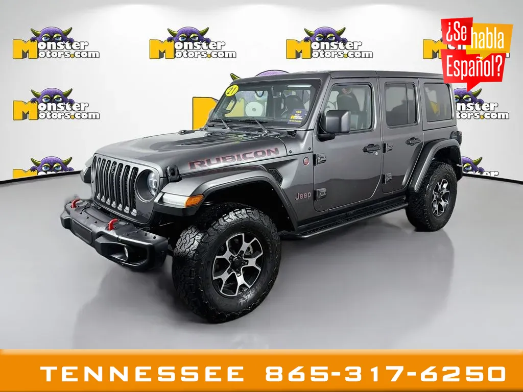 Gray 2021 Jeep Wrangler Unlimited Rubicon for sale in Louisville, TN