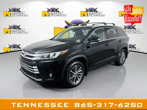 Black 2019 Toyota Highlander XLE for sale in Louisville, TN