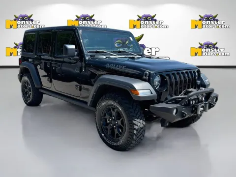 Another view of 2021 Jeep Wrangler Unlimited Willys for sale in Louisville, TN at Monster Motors - Knoxville, TN