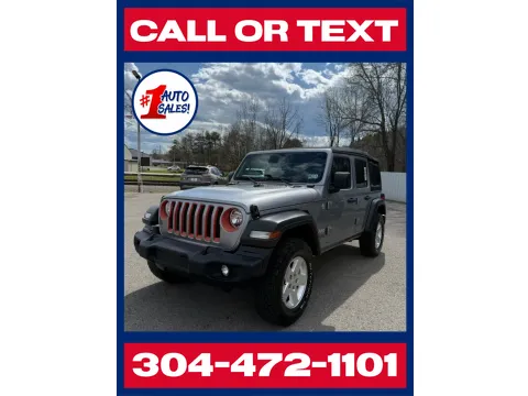 Silver 2020 Jeep Wrangler Unlimited Unlimited Sport 4x4 for sale in Buckhannon, WV