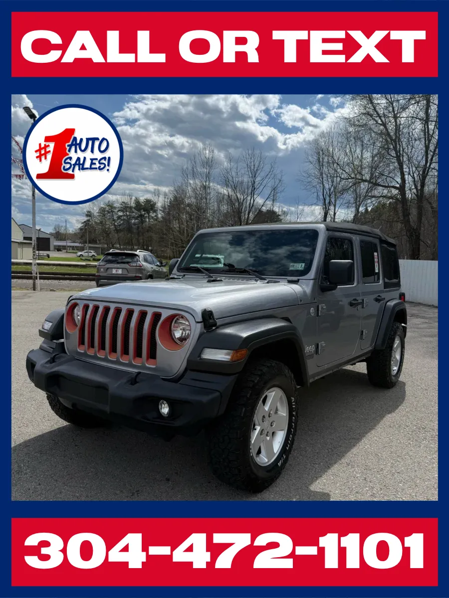Silver 2020 Jeep Wrangler Unlimited Unlimited Sport 4x4 for sale in Buckhannon, WV