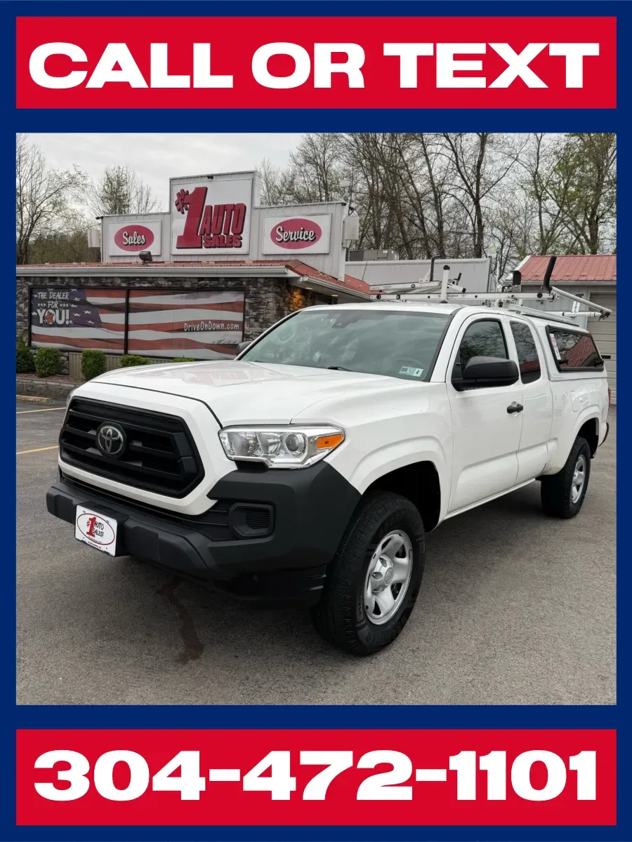 White 2021 Toyota Tacoma SR Access Cab 4x4 for sale in Buckhannon, WV