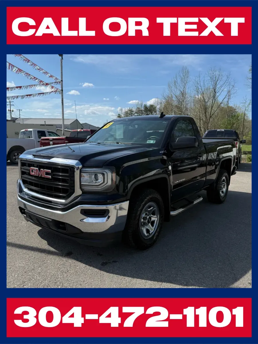 Black 2016 GMC Sierra 1500 Regular Cab 4x4 for sale in Buckhannon, WV