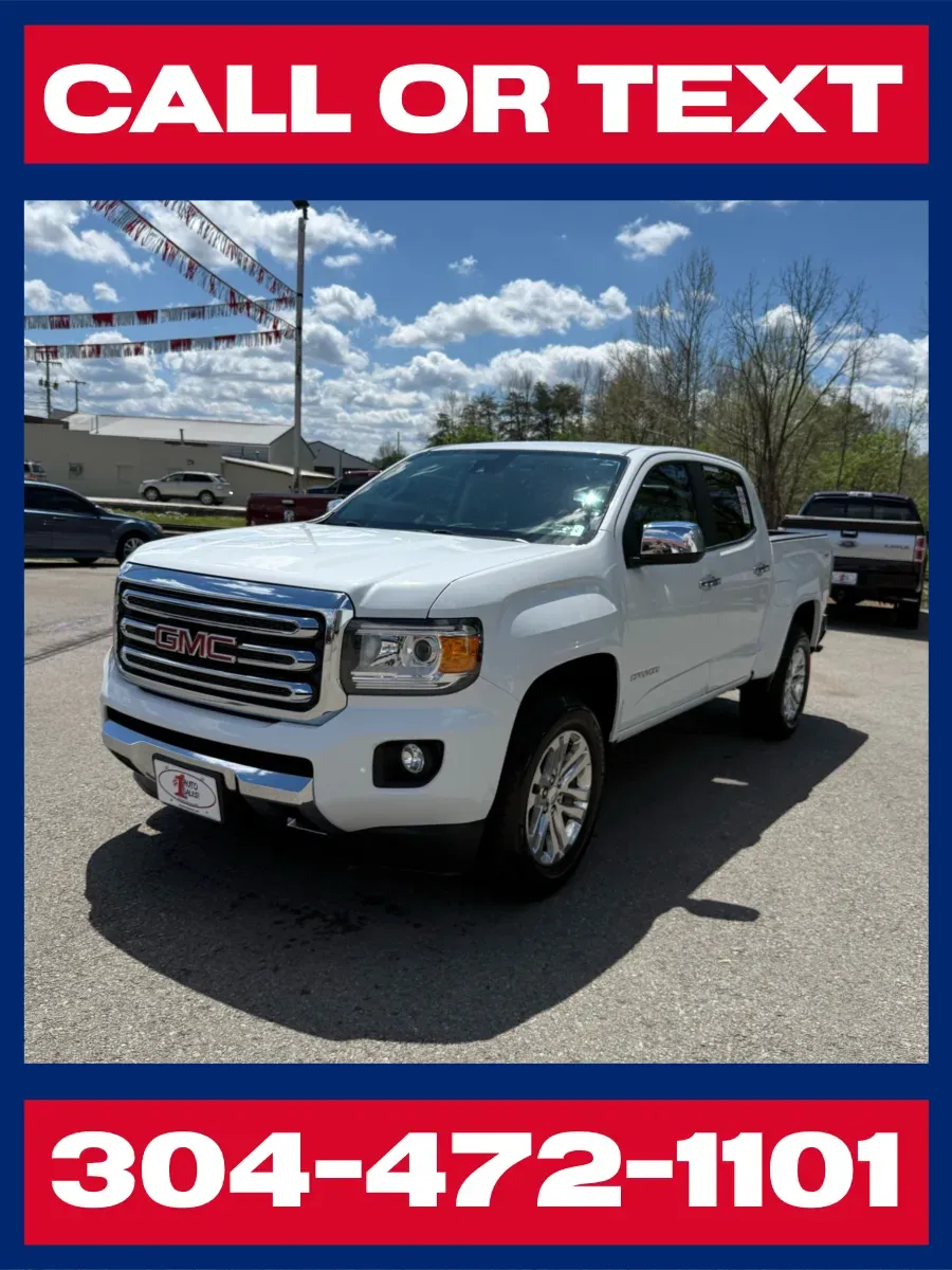 White 2018 GMC Canyon SLT Crew Cab 4x4 for sale in Buckhannon, WV