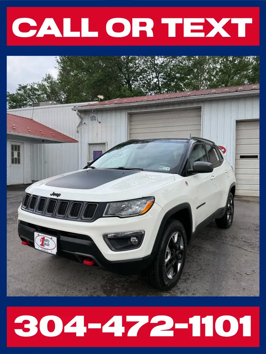 White 2018 Jeep Compass Trailhawk 4x4 for sale in Buckhannon, WV