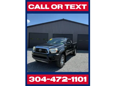 Black 2012 Toyota Tacoma SR5 EXT. CAB 4X4 for sale in Buckhannon, WV