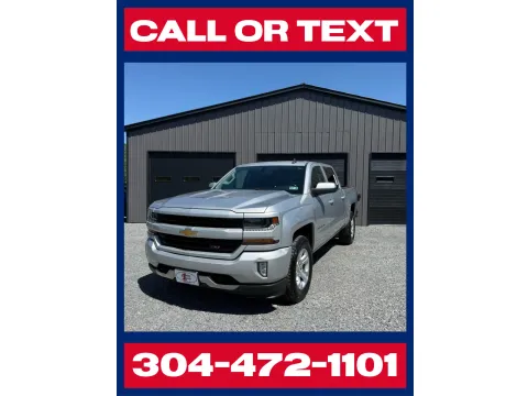 Silver 2018 Chevrolet Silverado 1500 Z71 CREW CAB 4X4 for sale in Buckhannon, WV