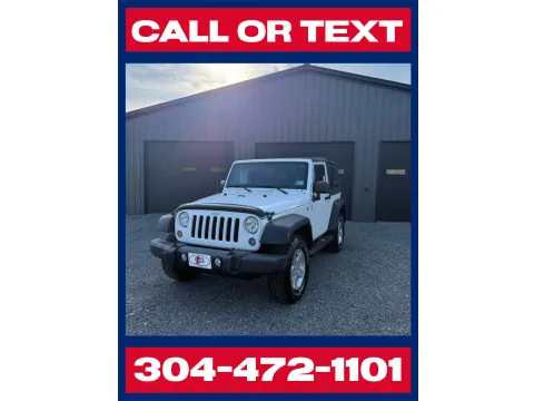 White 2015 Jeep Wrangler Sport 2D, MANUAL SHIFT! for sale in Buckhannon, WV