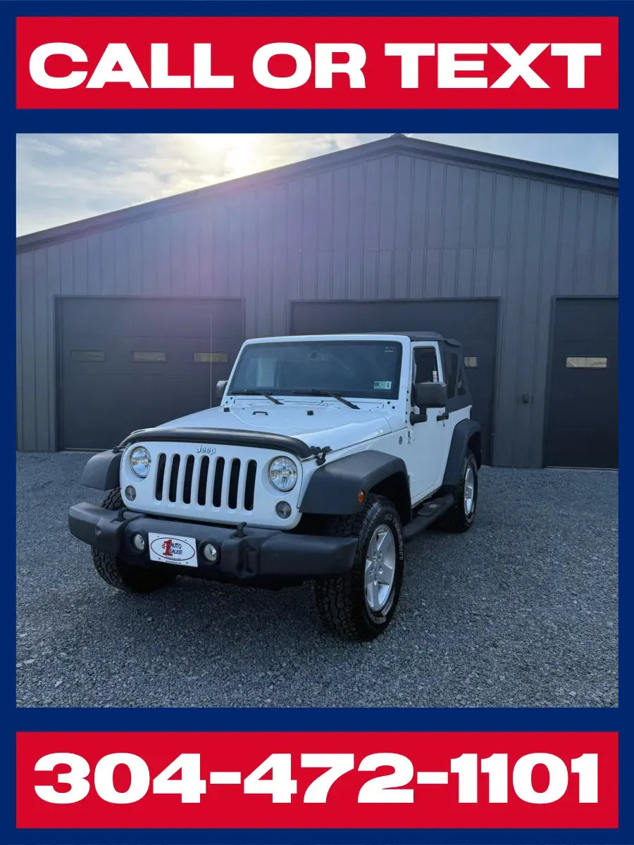 White 2015 Jeep Wrangler Sport 2D, MANUAL SHIFT! for sale in Buckhannon, WV