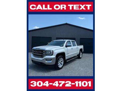 White 2016 GMC Sierra 1500 SLT Crew Cab Z71 4x4 for sale in Buckhannon, WV