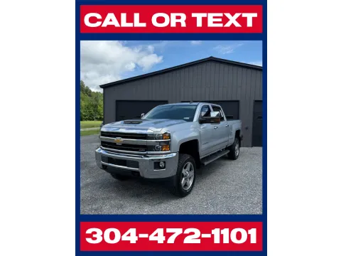 Silver 2018 Chevrolet Silverado 2500HD LTZ Crew Cab 4x4 - Diesel! for sale in Buckhannon, WV