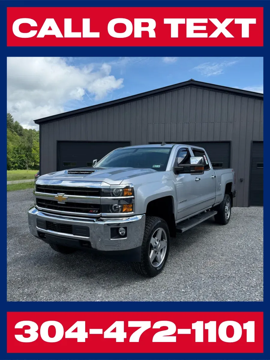Silver 2018 Chevrolet Silverado 2500HD LTZ Crew Cab 4x4 - Diesel! for sale in Buckhannon, WV