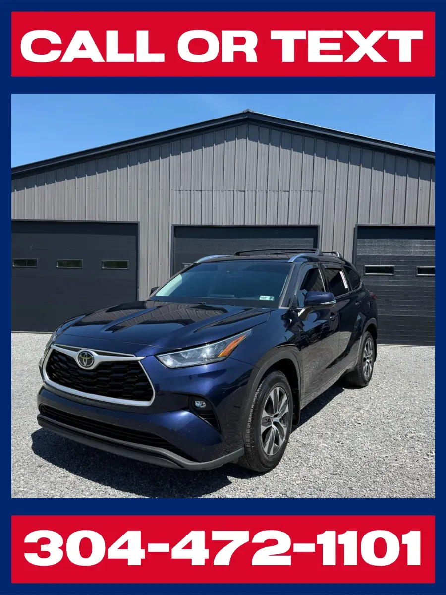 Blue 2020 Toyota Highlander XLE AWD for sale in Buckhannon, WV