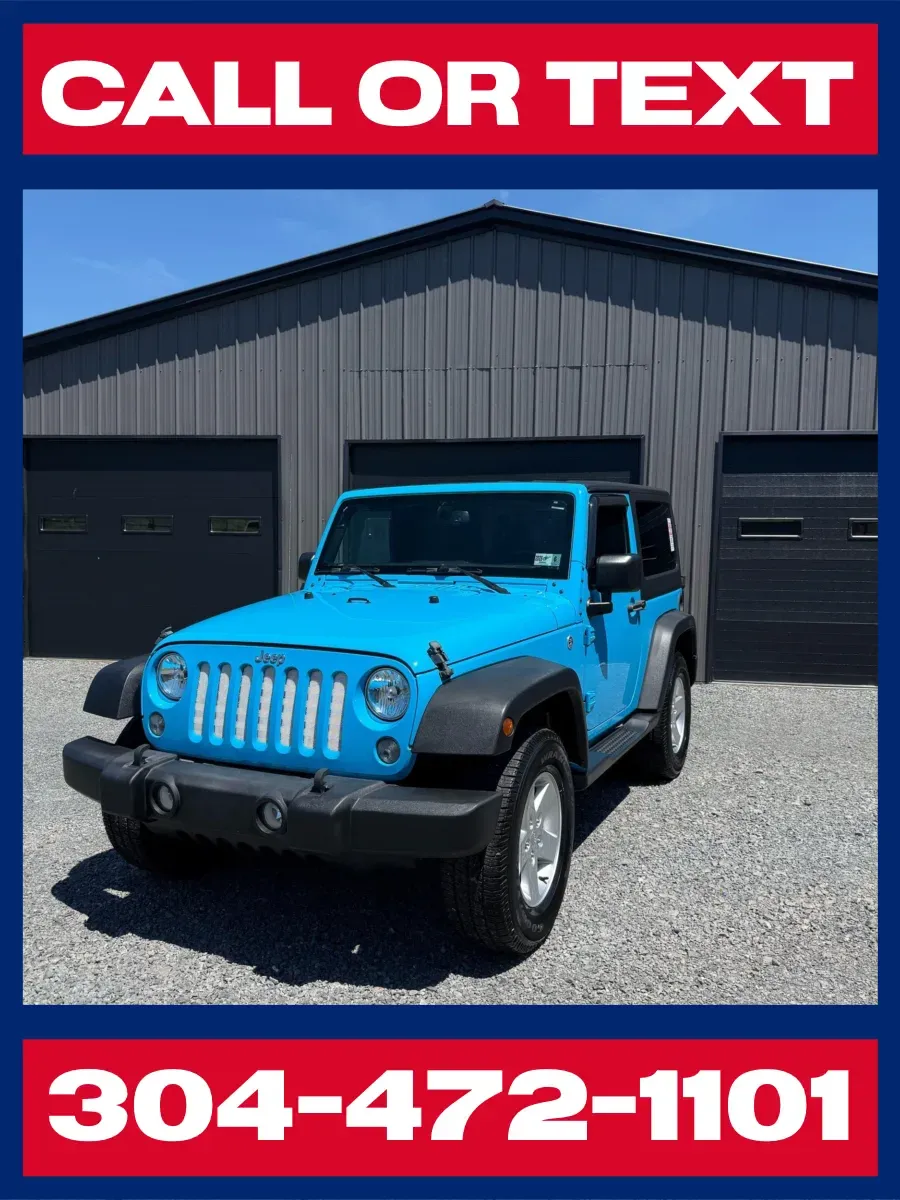 Blue 2018 Jeep Wrangler JK Sport 2DR 4x4 for sale in Buckhannon, WV