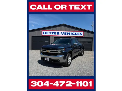 Blue 2019 Chevrolet Silverado 1500 LT CREW CAB 4X4 for sale in Buckhannon, WV