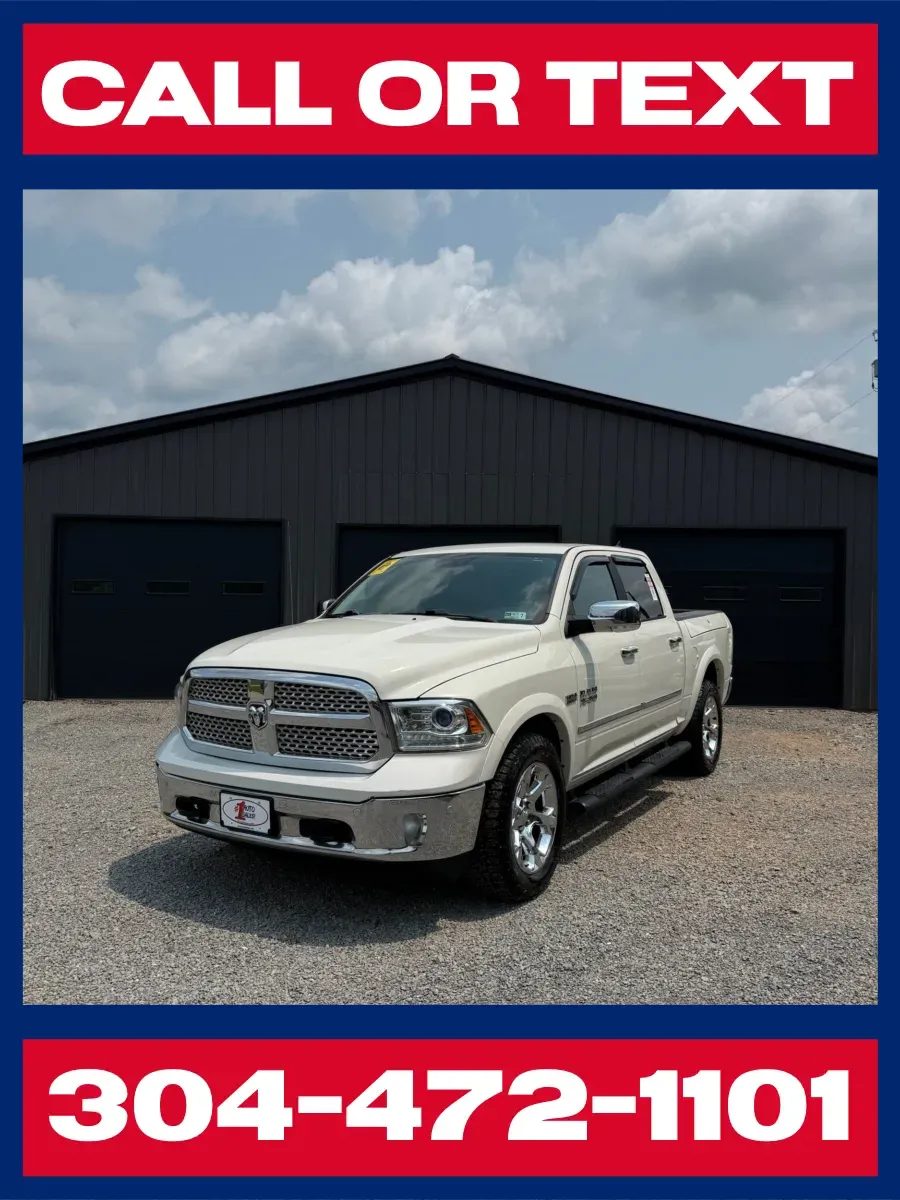 White 2017 Ram 1500 Laramie Crew Cab 4x4 for sale in Buckhannon, WV