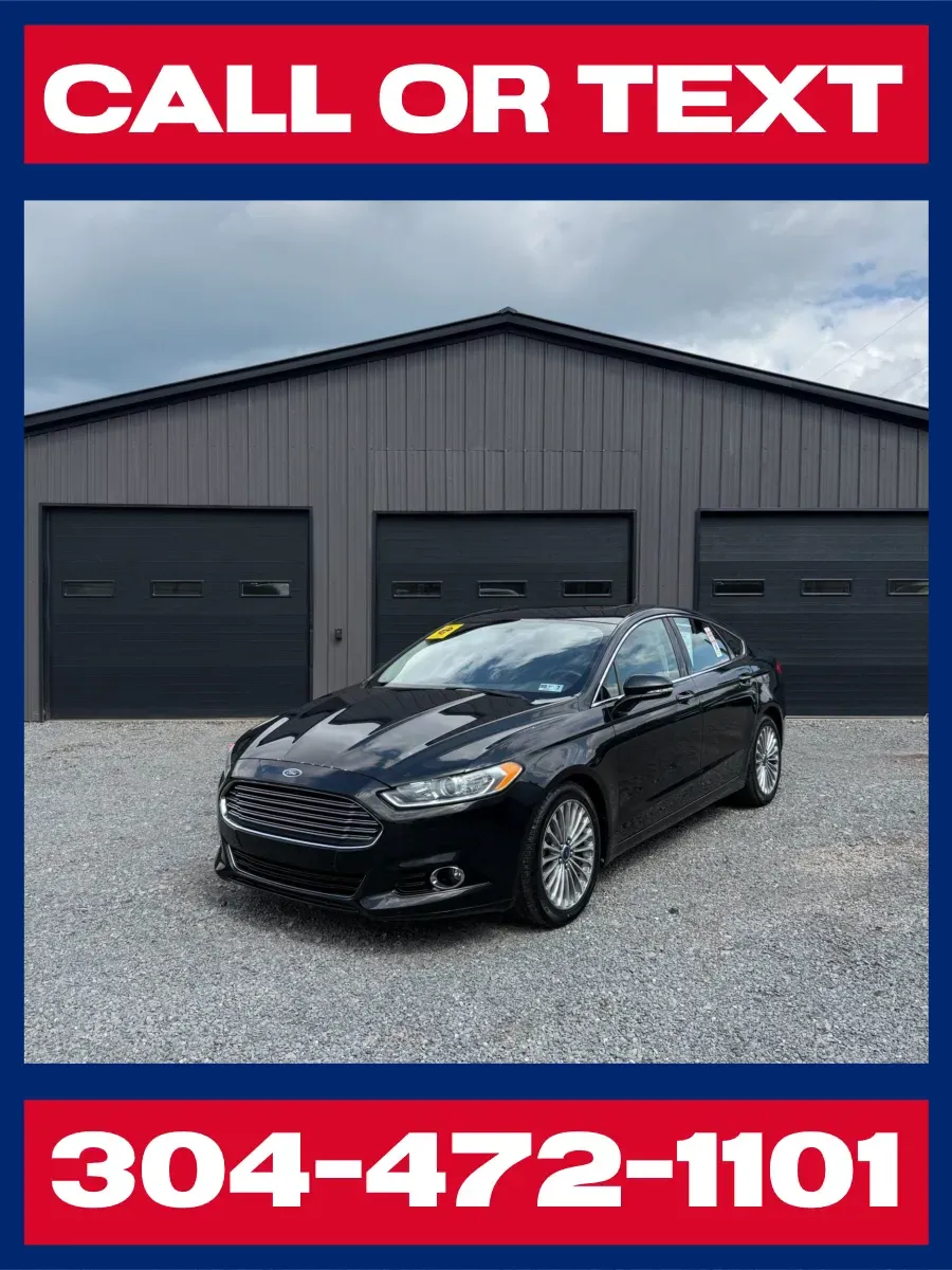 Black 2014 Ford Fusion Titanium AWD for sale in Buckhannon, WV