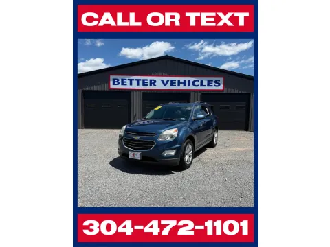 Blue 2017 Chevrolet Equinox LT AWD for sale in Buckhannon, WV