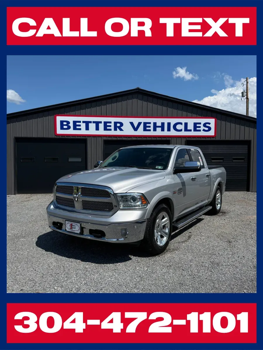 Silver 2017 Ram 1500 Longhorn Laramie Crew Cab 4x4 for sale in Buckhannon, WV