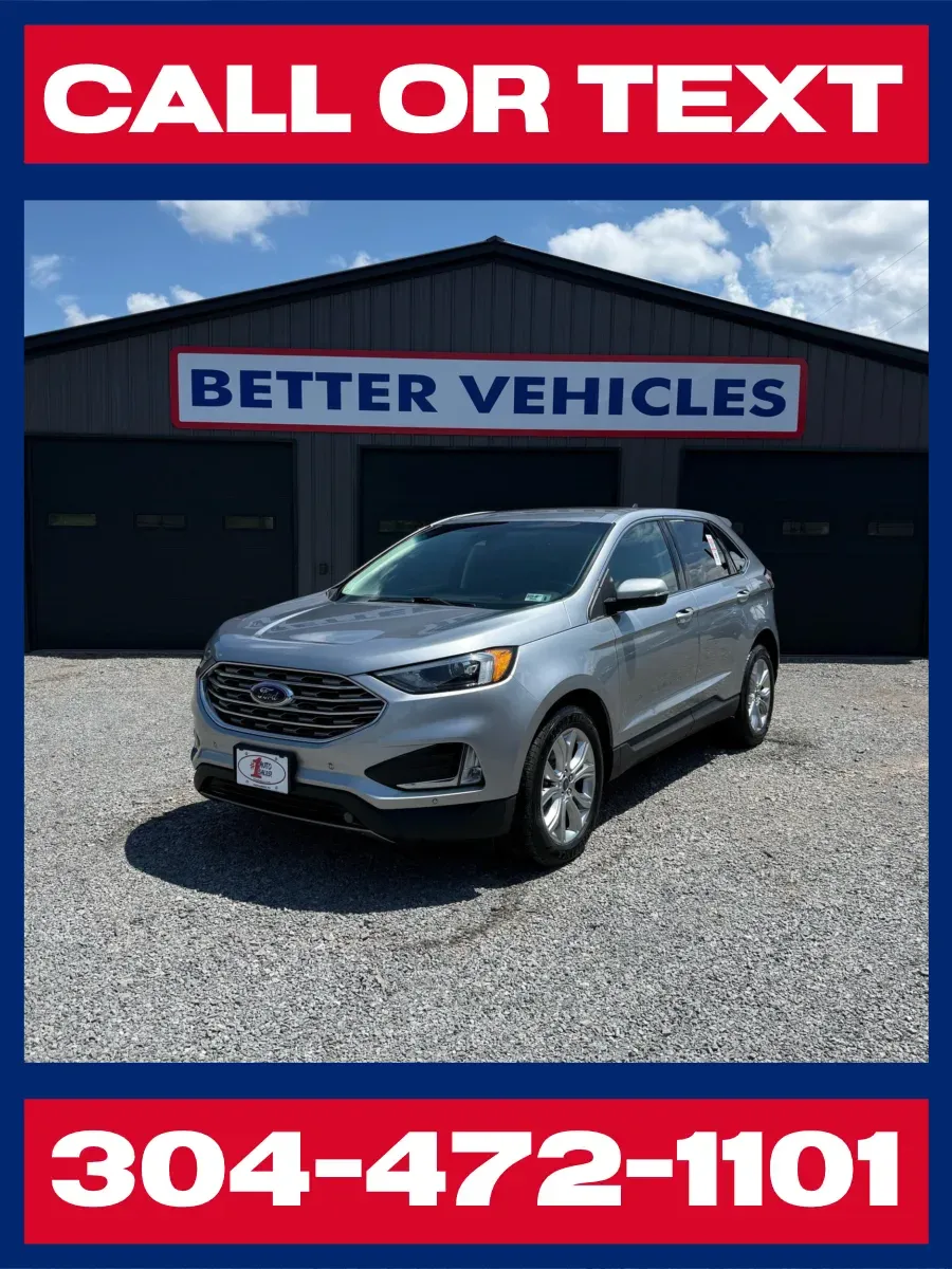Silver 2022 Ford Edge Titanium AWD for sale in Buckhannon, WV