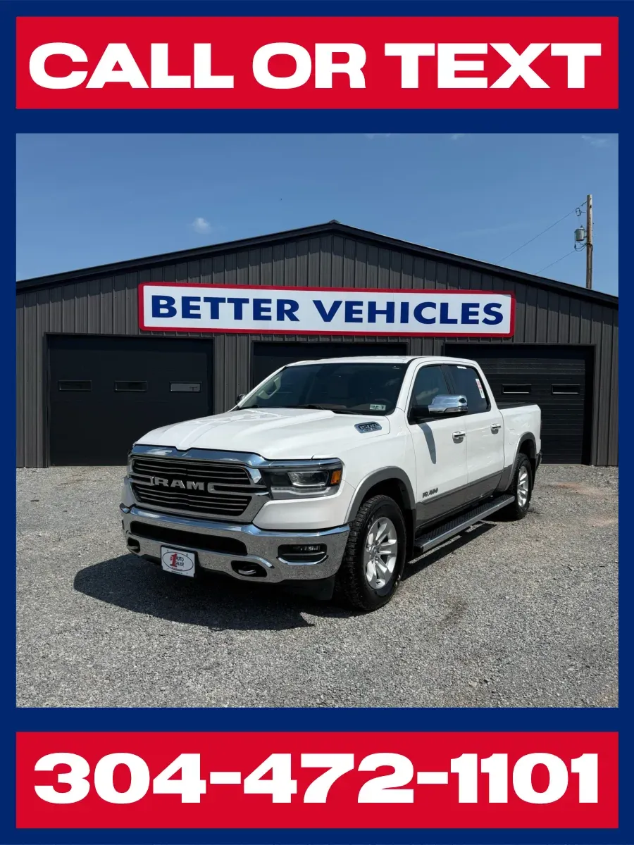 White 2020 Ram 1500 Laramie Crew Cab 4x4 for sale in Buckhannon, WV