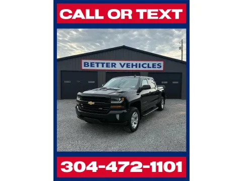 Black 2018 Chevrolet Silverado 1500 LT Crew Cab 4x4 for sale in Buckhannon, WV