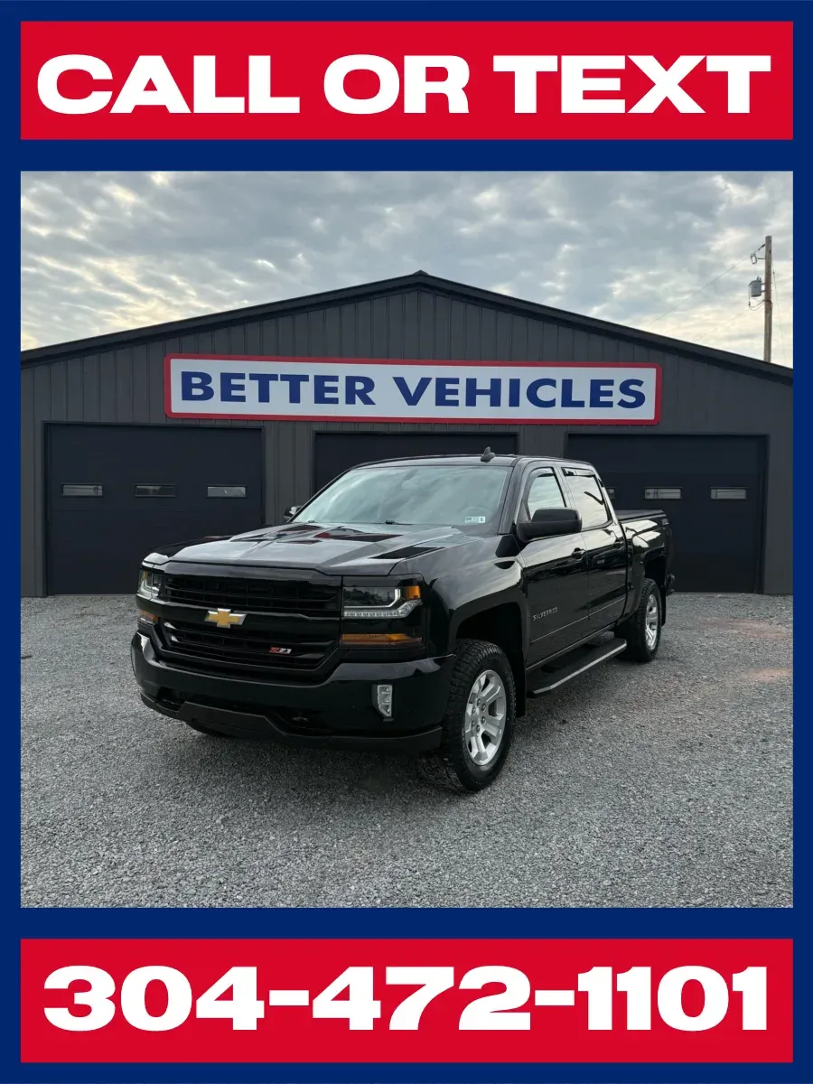Black 2018 Chevrolet Silverado 1500 LT Crew Cab 4x4 for sale in Buckhannon, WV