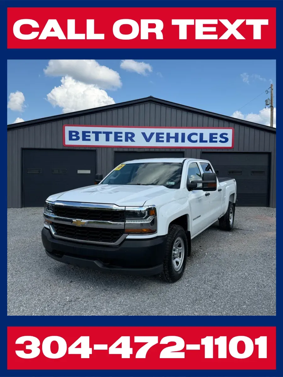 White 2018 Chevrolet Silverado 1500 Crew Cab 4x4 WT for sale in Buckhannon, WV