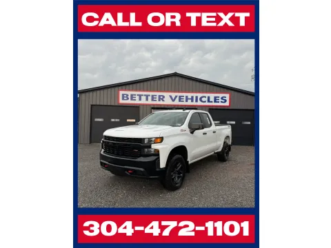 White 2019 Chevrolet Silverado 1500 Custom Trail Boss 4WD for sale in Buckhannon, WV