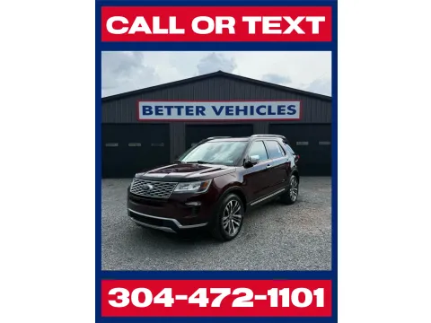 Red 2018 Ford Explorer Platinum 4WD for sale in Buckhannon, WV