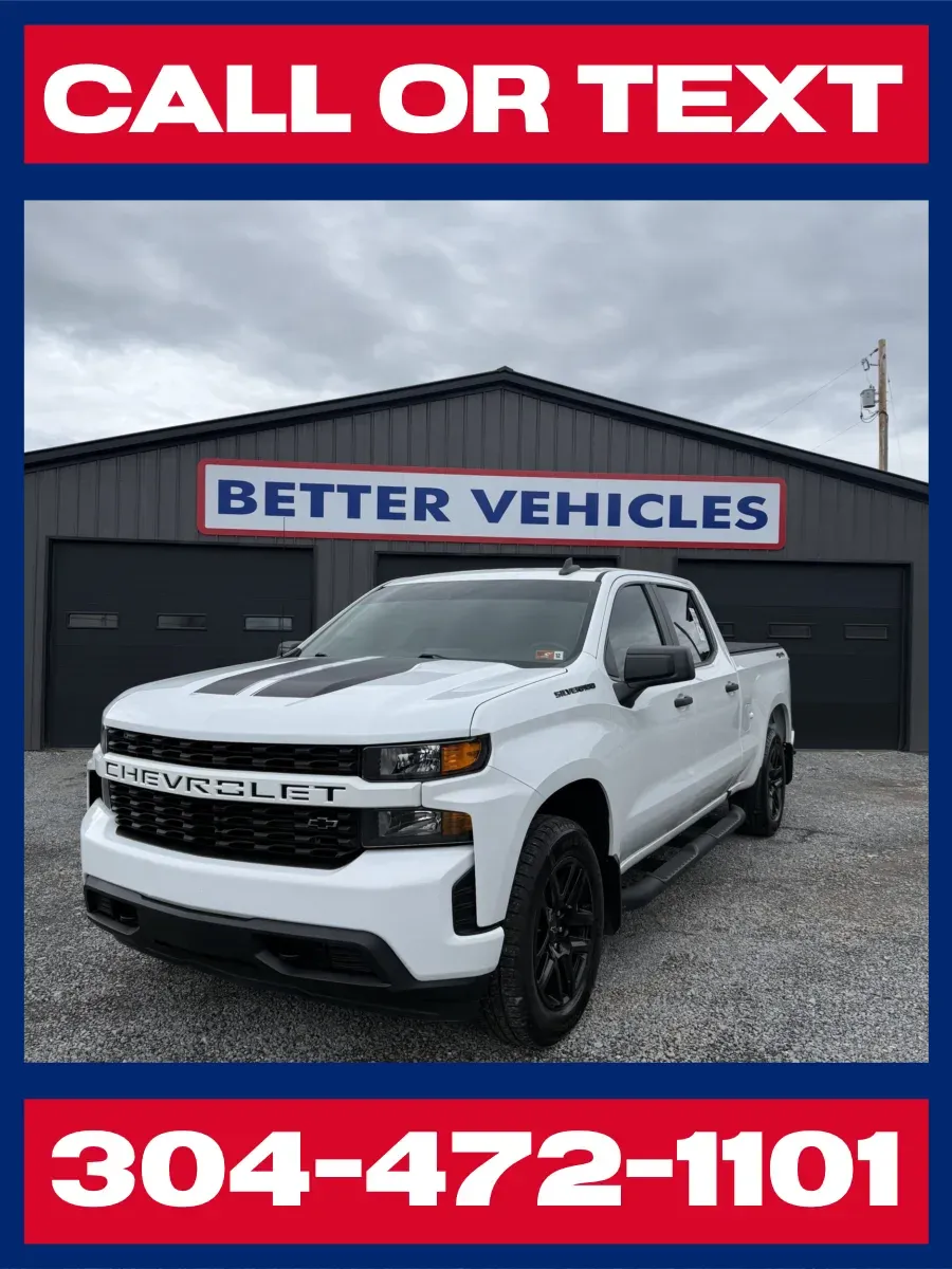 White 2021 Chevrolet Silverado 1500 Custom Crew Cab 4x4 for sale in Buckhannon, WV