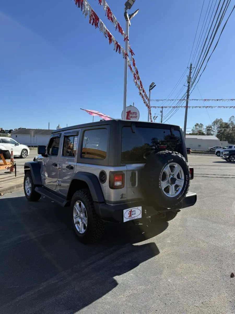 Another view of 2020 Jeep Wrangler Unlimited Unlimited Sport 4x4 for sale in Buckhannon, WV at Number One Auto Sales