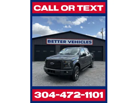 Gray 2017 Ford F-150 SuperCrew XLT 4x4 for sale in Buckhannon, WV