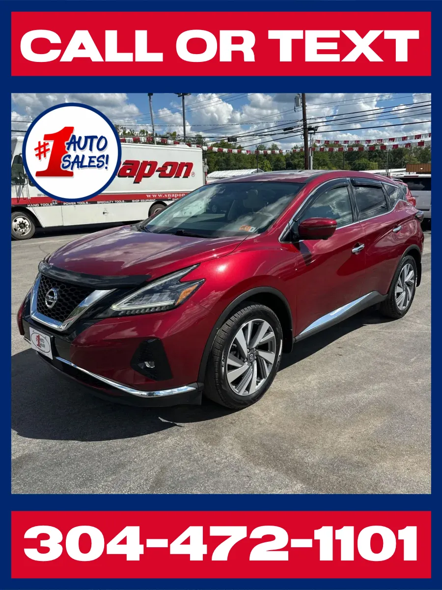 Red 2021 Nissan Murano SL AWD for sale in Buckhannon, WV