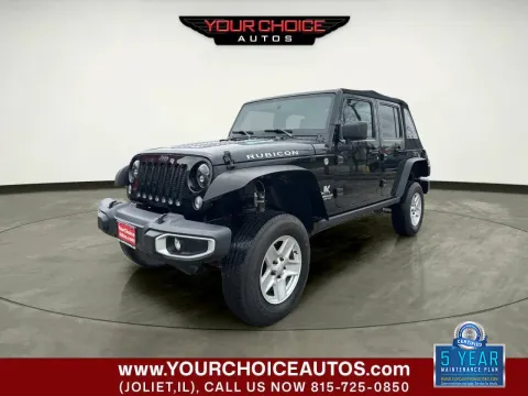 Black 2015 Jeep Wrangler Unlimited Rubicon for sale in Waukegan, IL