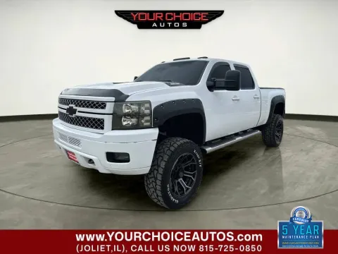 White 2013 Chevrolet Silverado 3500 HD SRW LTZ for sale in Waukegan, IL
