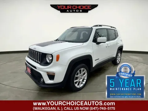 White 2020 Jeep Renegade Latitude for sale in Waukegan, IL