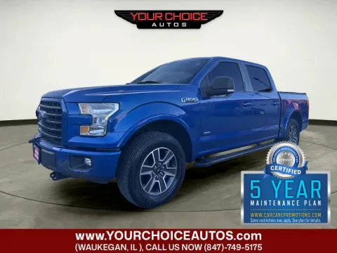 Blue 2017 Ford F-150 XLT 4x4 4dr SuperCrew 5.5 ft. SB for sale in Waukegan, IL