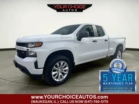 White 2019 Chevrolet Silverado 1500 Custom for sale in Waukegan, IL