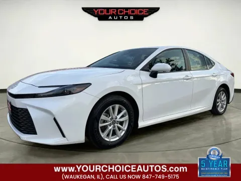 White 2025 Toyota Camry LE 4dr Sedan for sale in Waukegan, IL